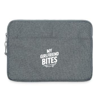 Ma copine mord - Sacoche pour ordinateur portable 15 pouces - gris chiné - Devant