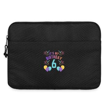 6 ans fille C’est mon anniversaire Enfants Anniversaire - Sacoche pour ordinateur portable 15 pouces - noir - Devant