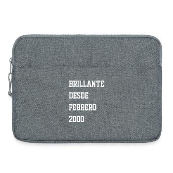 Birthdays: February 2000 - Laptop bag 15" - heather grey - Front