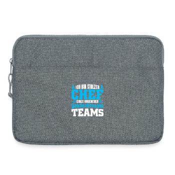 Stolzer Chef Chef Mann Abteilungsleiter Teamchef - Laptop bag 15" - heather grey - Front