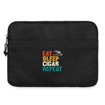 Eat Sleep Cigar Repeat Tea - Laptop bag 15" - black - Front