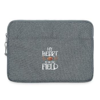 My Heart Is On The Field Player Fan Football Seaso - Laptoptasche 15" - Grau meliert - Vorne