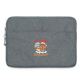 Juste un poussin qui adore le doux filin en pain d’épices - Sacoche pour ordinateur portable 15 pouces - gris chiné - Devant