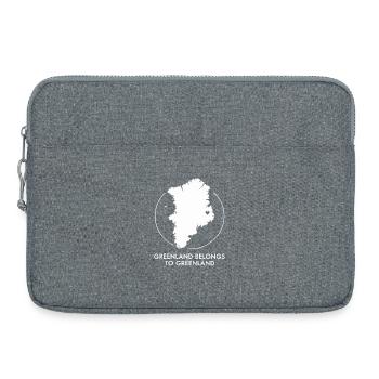 Le Groenland fait partie de la protestation pour la souveraineté du Groenland - Sacoche pour ordinateur portable 15 pouces - gris chiné - Devant