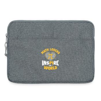Math Lovers Inspire World Pi Day Teacher Nerd - Laptop bag 15" - heather grey - Front
