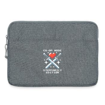 Co-Op-Modus: Stieffamilie-Edition | Patchwork - Laptoptasche 15" - Grau meliert - Vorne