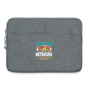 Skifahren SKIHASEN BETREUER 1. STUNDE GRATIS - Laptoptasche 15" - Grau meliert - Vorne