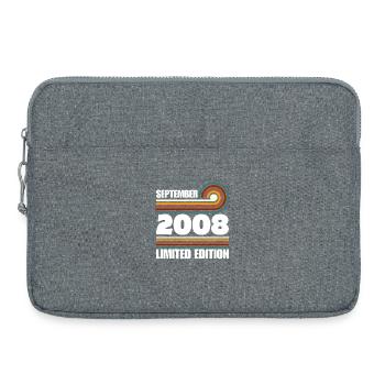 Édition limitée cadeau pour le 18e anniversaire 2008 - Sacoche pour ordinateur portable 15 pouces - gris chiné - Devant