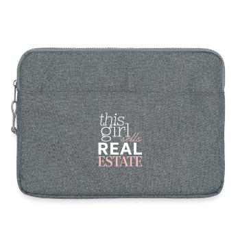 This Girl Sells Real Estate - Laptoptasche 15" - Grau meliert - Vorne