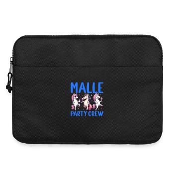 Fête de Malle Crew Vacances des Filles Licornes - Sacoche pour ordinateur portable 15 pouces - noir - Devant