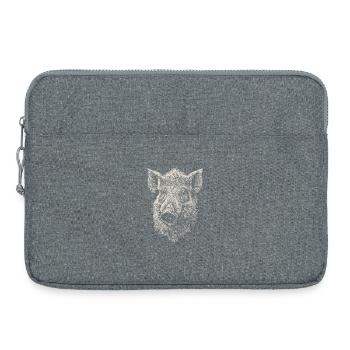 Wild boar Wild boar Wild boar Pig Hunter - Laptop bag 15" - heather grey - Front