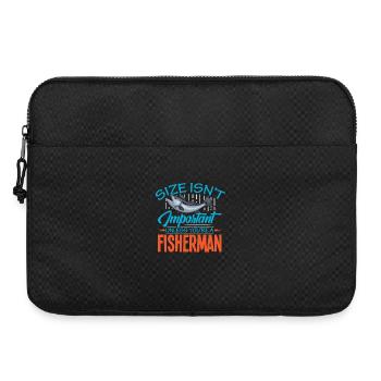 Angeln Angler Fische Fischer Sprüche Petri Heil - Laptoptasche 15" - Schwarz - Vorne