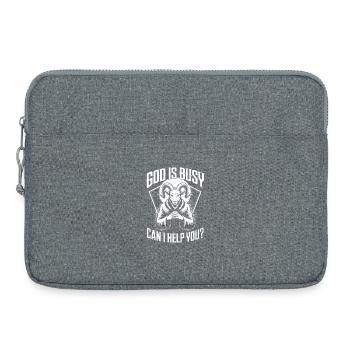 Gott ist beschäftigt Ram: Kann ich dir helfen? - Laptoptasche 15" - Grau meliert - Vorne