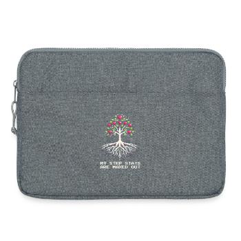 Stief-Stats auf Maximum | Patchworkfamilie - Laptoptasche 15" - Grau meliert - Vorne