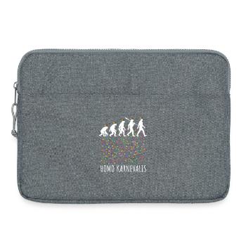 Homo Carnival | Evolution of Fools, Shrovetide - Laptop bag 15" - heather grey - Front