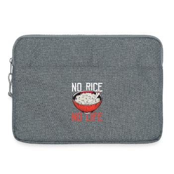 Rice Lovers Asian Cuisine Asia Rice - Laptop bag 15" - heather grey - Front