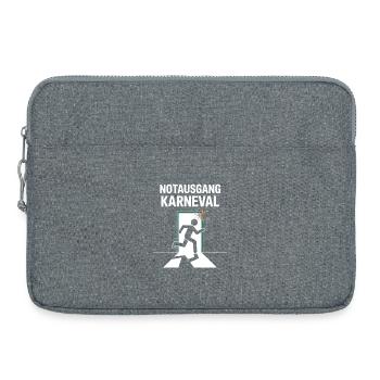 Emergency Exit Carnival Funny Carnival Saying - Laptop bag 15" - heather grey - Front