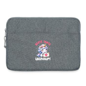 Offspring BEST AUNT EVER Funny - Laptop bag 15" - heather grey - Front