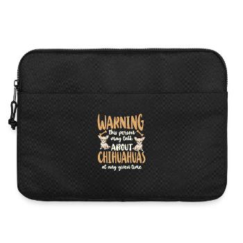Chihuahua Chihuahueño Warning This - Laptop bag 15" - black - Front