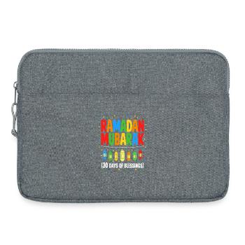 Ramadan Mubarak Lantern Happy Ramadan Mubarak Boys - Laptop bag 15" - heather grey - Front