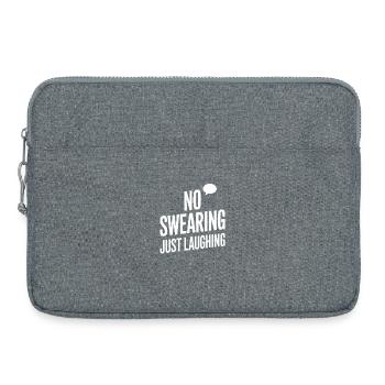 Pas de jurons, juste des fans d’humour qui rient - Sacoche pour ordinateur portable 15 pouces - gris chiné - Devant