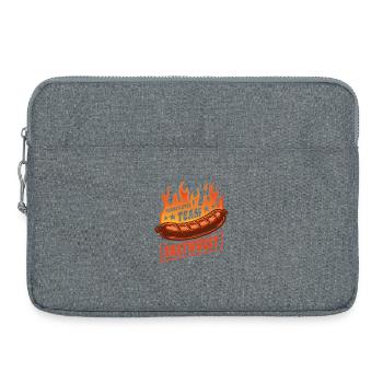 Project Manager Team Bratwurst | Grilling Fire - Laptop bag 15" - heather grey - Front