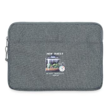 New Quest: Control Humidity | Terrarium - Laptop bag 15" - heather grey - Front