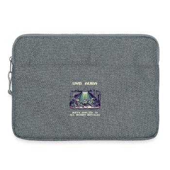 UVB Aura Active | Terrarium Light Reptiles - Laptop bag 15" - heather grey - Front