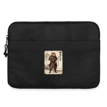 Samurai, Capybara, Japanese Art, Anime - Laptop bag 15" - black - Front