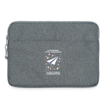 Legendärer Titel freigeschaltet | Klassenchaos - Laptoptasche 15" - Grau meliert - Vorne