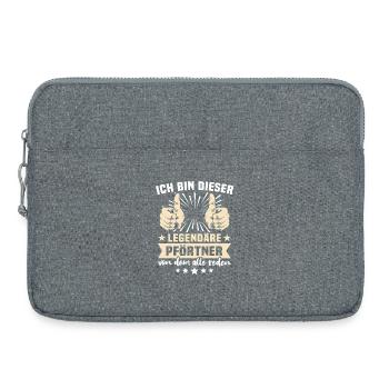 Dictons de gardien - Sacoche pour ordinateur portable 15 pouces - gris chiné - Devant