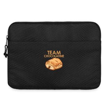 Team Chocolatine Pain au Chocolat Boulangerie - Sacoche pour ordinateur portable 15 pouces - noir - Devant
