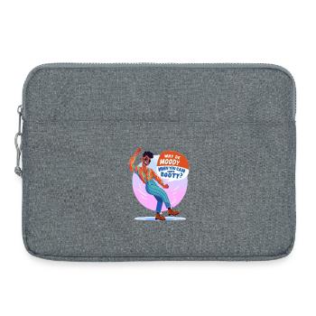 Disco-Boogie: Warum trübe Stimmung? - Laptoptasche 15" - Grau meliert - Vorne