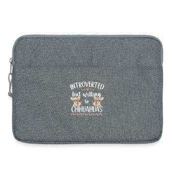 Chihuahua Chihuahueño Introverted - Laptoptasche 15" - Grau meliert - Vorne
