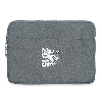 11. Geburtstag Jahrgang 2015 11 Jahre Fußball - Laptoptasche 15" - Grau meliert - Vorne