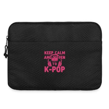 Keep Calm And Listen To K-Pop Korean Music - Laptop bag 15" - black - Front