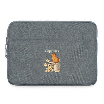 Copybara Capybara auf Kopierer Büro Humor - Laptoptasche 15" - Grau meliert - Vorne