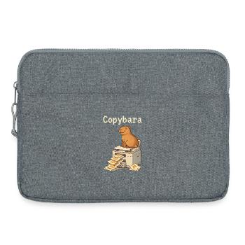 Copybara Capybara auf Kopierer Büro Humor - Laptoptasche 15" - Grau meliert - Vorne
