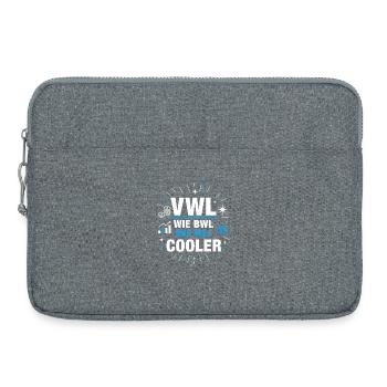 Volkswirtschaftslehre VWL wie BWL nur Cooler - Laptoptasche 15" - Grau meliert - Vorne