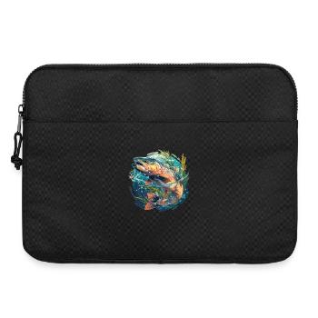 Lachse Lachs - Laptoptasche 15" - Schwarz - Vorne