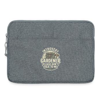Please do not approach Introvert Gärtner - Laptop bag 15" - heather grey - Front