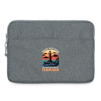 Vacances en mer Baltique ÉLOIGNEZ-VOUS DE LA VIE QUOTIDIENNE À FEHMARN - Sacoche pour ordinateur portable 15 pouces - gris chiné - Devant