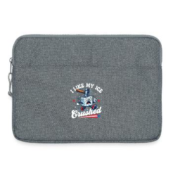 J’aime mon abolition écrasée en faveur de l’immigration - Sacoche pour ordinateur portable 15 pouces - gris chiné - Devant