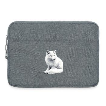 Renard des neiges - Sacoche pour ordinateur portable 15 pouces - gris chiné - Devant