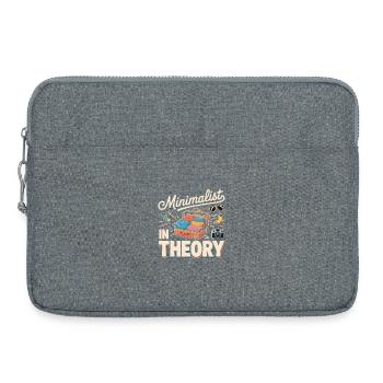 Bestes Backpacker-T-Shirt für Rucksackreisen - Laptoptasche 15" - Grau meliert - Vorne