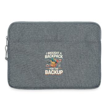 Reisen Backpacking Chaotisch Welt Entdecken - Laptoptasche 15" - Grau meliert - Vorne