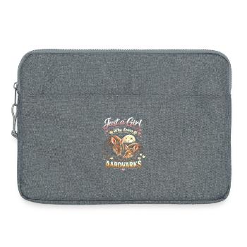 Just a Girl Who Loves Aardvarks - Laptop bag 15" - heather grey - Front
