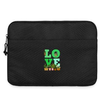 Plant Lover Love Plants Succulent Flower - Laptop bag 15" - black - Front