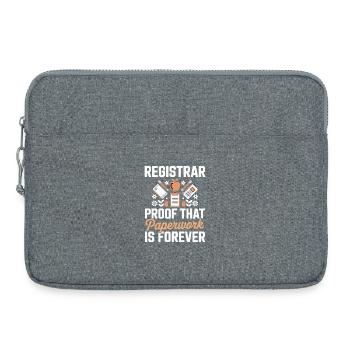 Secretary, School Office, Organisation, Receptionist - Laptop bag 15" - heather grey - Front