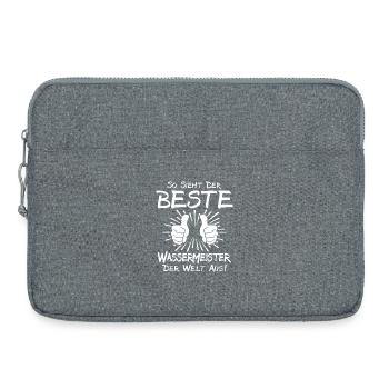 Bester Wassermeister - Laptoptasche 15" - Grau meliert - Vorne